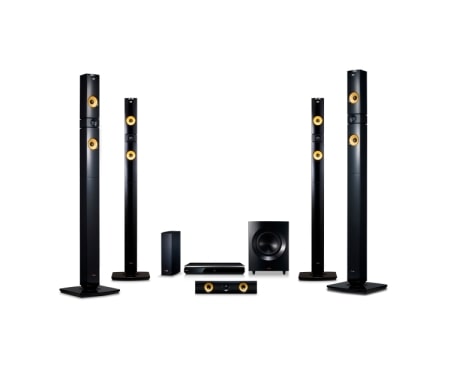 LG 9.1 KANÁLOVÝ 3D BLU-RAY SYSTÉM DOMÁCEHO KINA S BEZDRÔTOVÝMI ZADNÝMI REPRODUKTORY, 3D PRIESTOROVÝ ZVUK, SMART TV, HUDOBNÝ VÝKON 1460W, BH9530TW