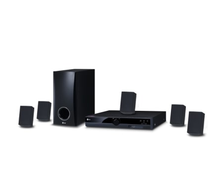 LG 5.1-kanálový DVD systém domáceho kina, hudobný výkon 300 W, USB direct ripping, Portable In, DH3130S