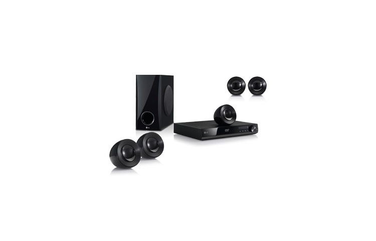 LG 5.1-kanálový DVD systém štýlového domáceho kina, hudobný výkon 330 W, USB direct ripping, 1x HDMI výstup, DH4220S, thumbnail 1
