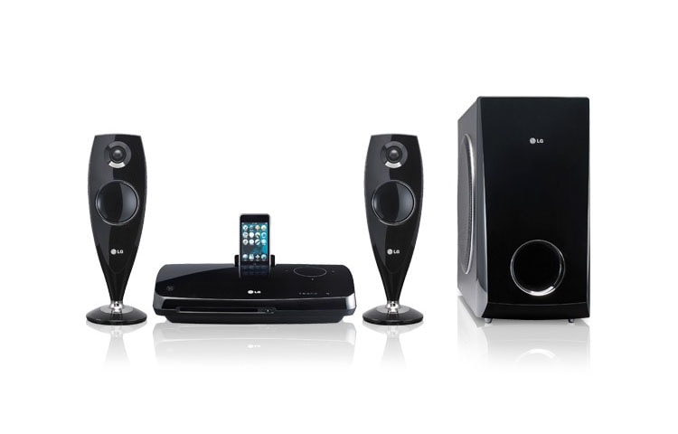 LG 2.1 DVD home cinema system with iDock, HT33S, thumbnail 1