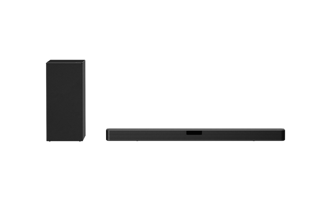 LG Sound Bar SN5Y, pohľad spredu so subwooferom, SN5Y