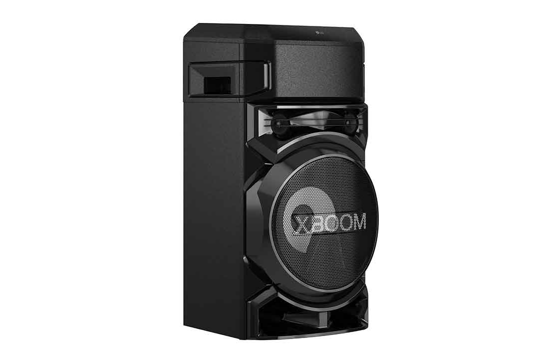 LG XBOOM RN5 Audio systém, pohľad spredu so zeleným osvetlením, RN5, thumbnail 4