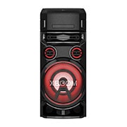 LG XBOOM ON7 Audio systém, pohľad spredu s červeným osvetlením, ON7, thumbnail 2