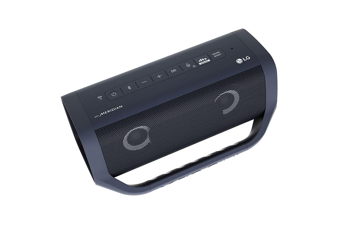 LG PN5 Audio systém, Pohľad z ľavej hornej strany z uhla 32 stupňov na LG XBOOM Go., PN5, thumbnail 8