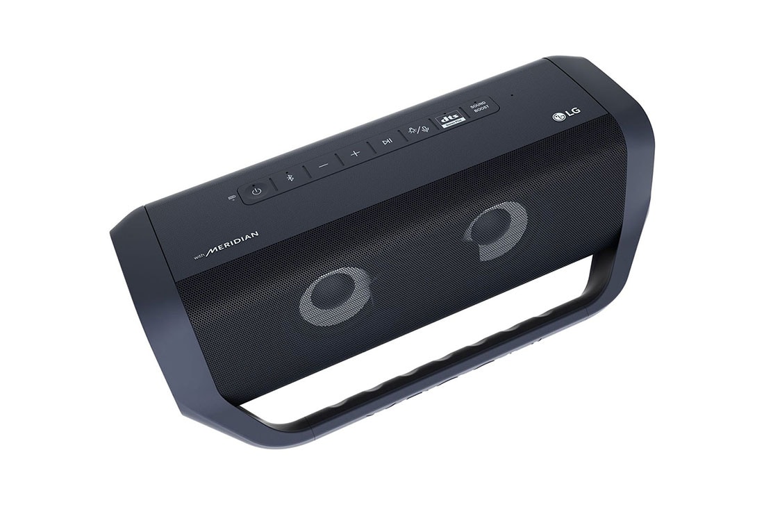 LG PN7 Audio systém, Pohľad z ľavej hornej strany z uhla 30 stupňov na LG XBOOM Go., PN7, thumbnail 8