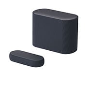 LG QP5 - LG Sound Bar LG, diagonálny pohľad na Sound Bar a subwoofer, QP5, thumbnail 2
