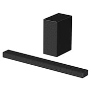 LG SPY - LG Sound Bar, diagonálny pohľad na Sound Bar a subwoofer, SP7, thumbnail 2