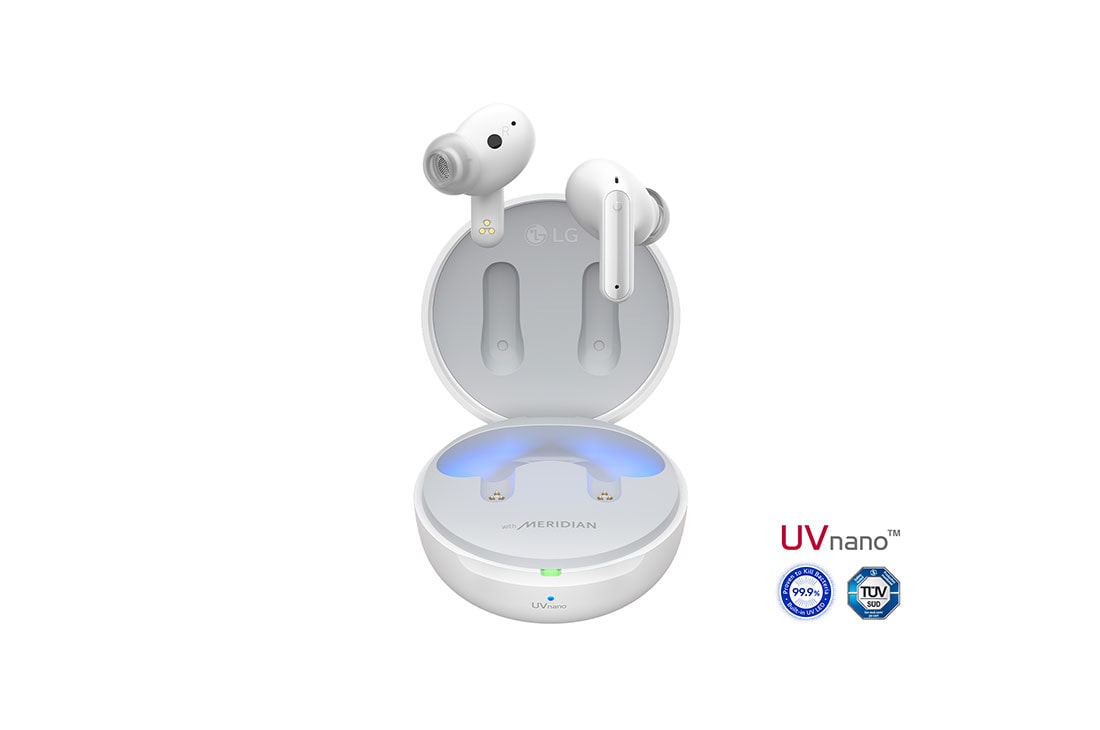 LG Bluetooth bezdrôtové slúchadlá | Meridian Audio | režim Ambient sound | 3 mikrofóny na slúchadlách | UVnano |výdrž batérie až 24 hodín  , TONE-FP8W, TONE-FP8W