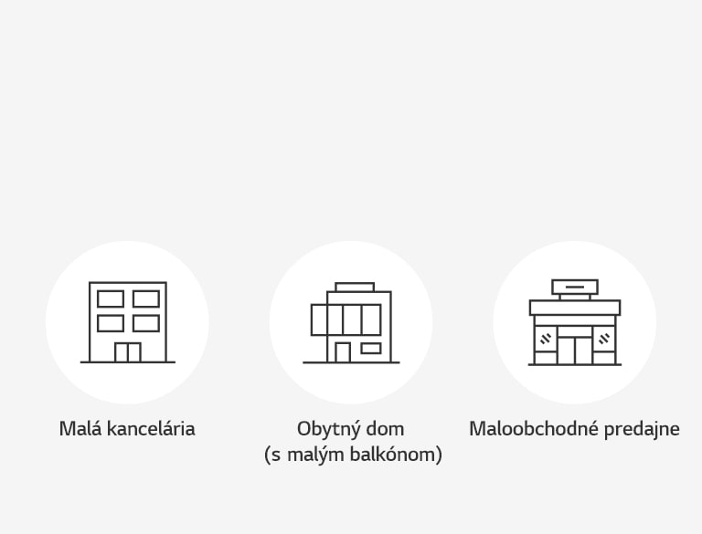 Malá kancelária, kondomínium s malým balkónom a maloobchodné predajne