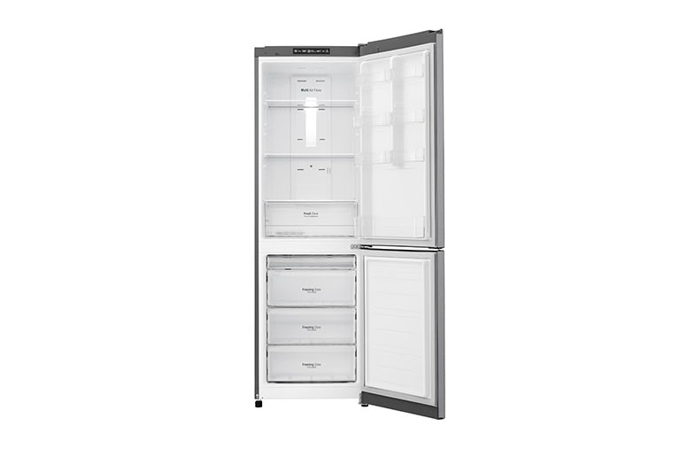 LG Hrubý objem 354l | 242 kWh/rok | LG Lineárny invertorový kompresor | LG Total No Frost | Multi-Air Flow™ | NatureFRESH | Vnútorný LED displej | Smart Diagnosis™, GBB39DSJZ, thumbnail 2