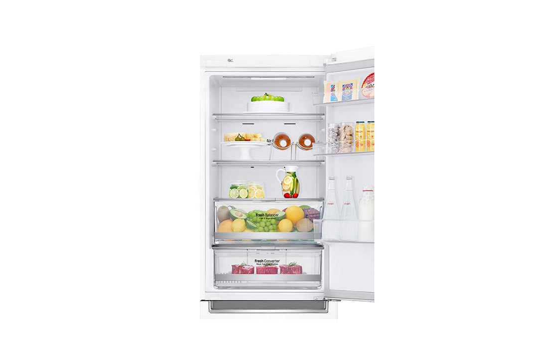 LG Kombinovaná chladnička | E (v rozsahu A až G) | Hrubý objem 374 l | 267 kWh/rok | LG Lineárny invertorový kompresor | LG Total No Frost | DoorCooling+™ | Vonkajší LED displej | LG ThinQ™ + WiFi, GBB71SWDZN, thumbnail 14