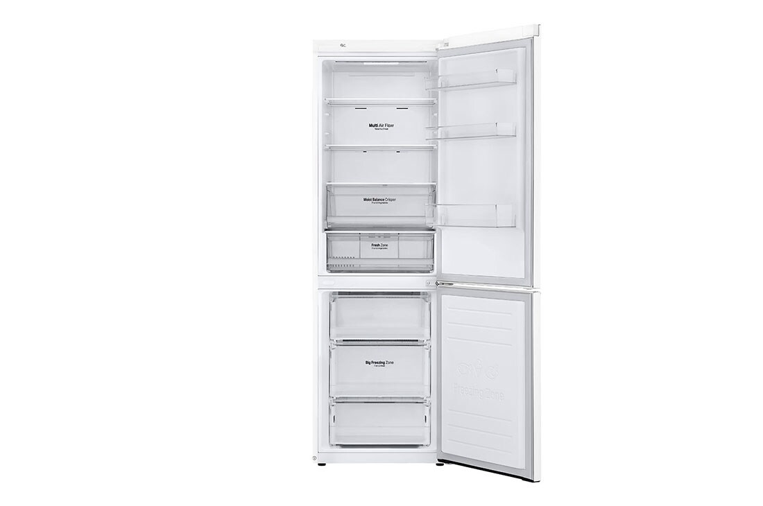 LG E | Hrubý objem 374 l | 254 kWh/rok | LG Lineárny invertorový kompresor | LG Total No Frost | DoorCooling+™ | Vonkajší LED displej | Smart Diagnosis™ | ThinQ™ + WiFi, GBB61SWHZN, thumbnail 6