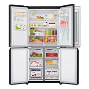 LG Americká chladnička | F | 508 l | Lineárny kompresor | Door cooling | InstaView Door-in-Door™, GMX844MCKV, thumbnail 10