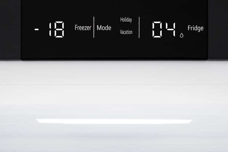 Pohľad zblízka na dotykový displej.