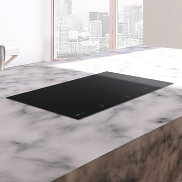 Indukčná varná doska LG nainštalovaná.