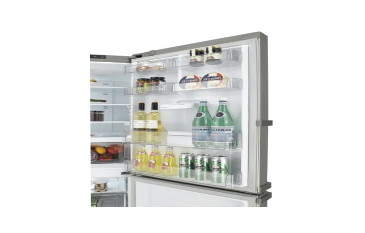 LG Hrubý objem 499 l | 296 kWh/rok | LG Lineárny invertorový kompresor | LG Total No Frost | Multi-Air Flow™ | Vonkajší LED displej | Smart Diagnosis™, GBB548PZCZH, thumbnail 3