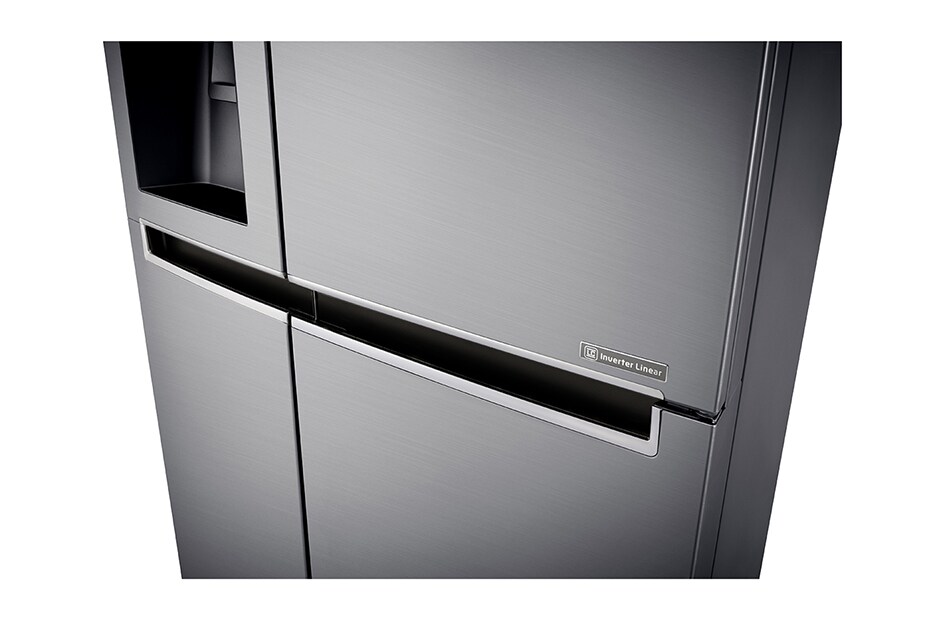 LG Americká chladnička |&nbsp;F (v rozsahu A až G) | Hrubý objem 668 l | 431 kWh/rok | LG Lineárny invertorový kompresor | LG Total No Frost | Multi-Air Flow™ | Vonkajší LED displej | Nápojový automat, GSL760PZUZ, thumbnail 4