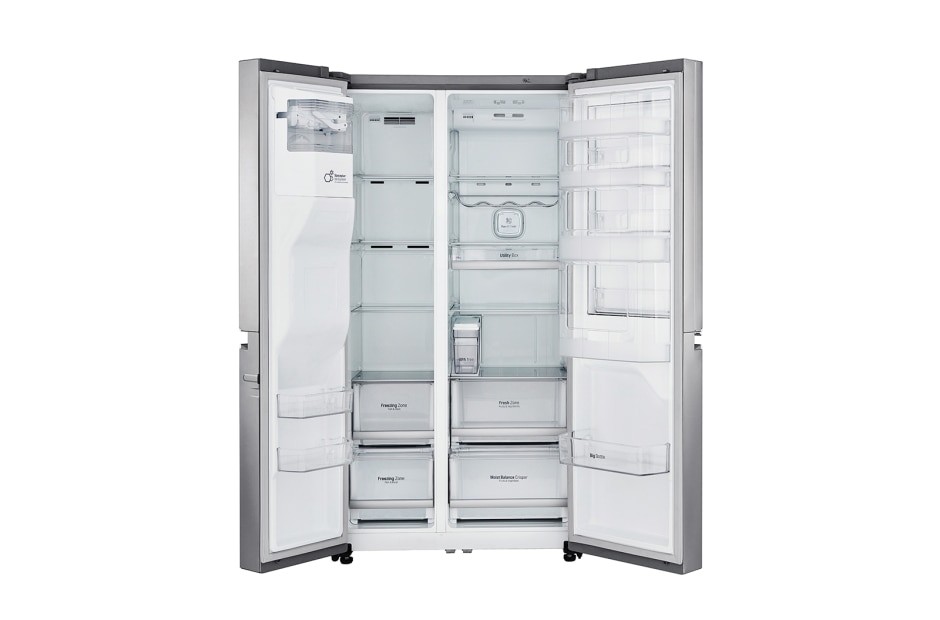 LG Door-in-Door™ | F | Hrubý objem 668 l | 376 kWh/rok | LG Lineárny invertorový kompresor | LG Total No Frost | Multi-Air Flow™ | Vonkajší LED displej | Nápojový automat | Pure N Fresh™, GSJ961NEBZ, thumbnail 2