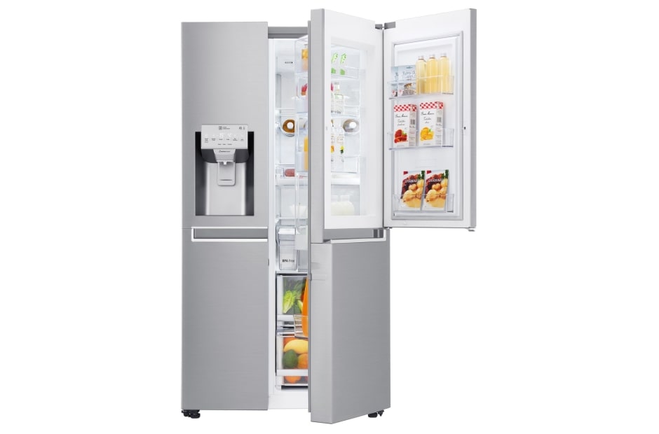 LG Door-in-Door™ | F | Hrubý objem 668 l | 376 kWh/rok | LG Lineárny invertorový kompresor | LG Total No Frost | Multi-Air Flow™ | Vonkajší LED displej | Nápojový automat | Pure N Fresh™, GSJ961NEBZ, thumbnail 7