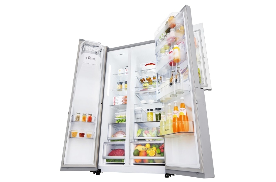 LG Door-in-Door™ | F | Hrubý objem 668 l | 376 kWh/rok | LG Lineárny invertorový kompresor | LG Total No Frost | Multi-Air Flow™ | Vonkajší LED displej | Nápojový automat | Pure N Fresh™, GSJ961NEBZ, thumbnail 8