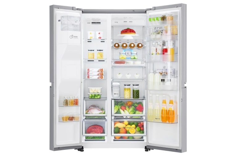 LG Door-in-Door™ | F | Hrubý objem 668 l | 376 kWh/rok | LG Lineárny invertorový kompresor | LG Total No Frost | Multi-Air Flow™ | Vonkajší LED displej | Nápojový automat | Pure N Fresh™, GSJ961NEBZ, thumbnail 3