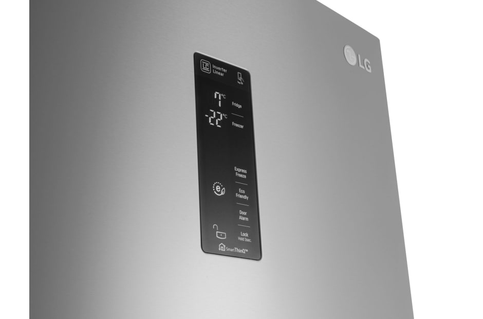 LG Hrubý objem 375 l | 161 kWh/rok | LG Lineárny invertorový kompresor | LG Total No Frost | Multi-Air Flow™ | NatureFRESH | Vonkajší LED displej | Smart Diagnosis™, GBB60NSYXE, thumbnail 4