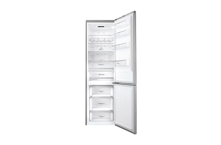 LG Hrubý objem 375 l | 266 kWh/rok | LG Lineárny invertorový kompresor | LG Total No Frost | Multi-Air Flow™ | NatureFRESH | Vnútorný LED displej | Smart Diagnosis™, GBB60PZGZS, thumbnail 2
