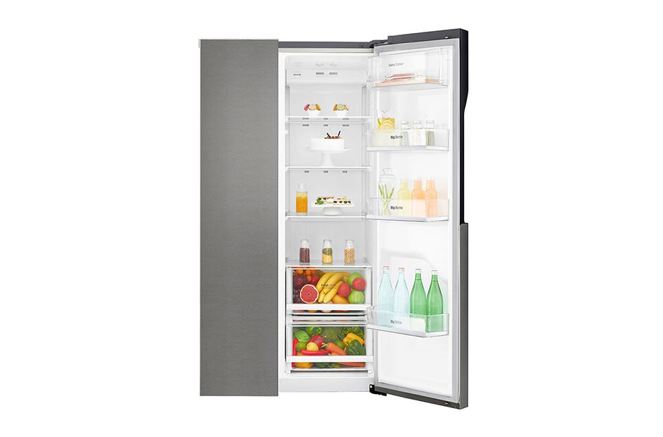 LG F | Hrubý objem 680 l | 392 kWh/rok | LG Lineárny invertorový kompresor | LG Total No Frost | Multi-Air Flow™ | Vonkajší LED displej, GSB360BASZ, thumbnail 3