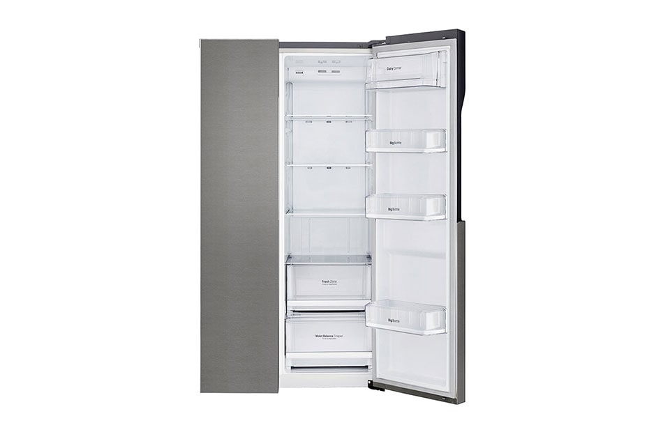 LG F | Hrubý objem 680 l | 392 kWh/rok | LG Lineárny invertorový kompresor | LG Total No Frost | Multi-Air Flow™ | Vonkajší LED displej, GSB360BASZ, thumbnail 4