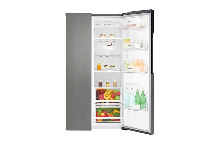 LG F | Hrubý objem 680 l | 392 kWh/rok | LG Lineárny invertorový kompresor | LG Total No Frost | Multi-Air Flow™ | Vonkajší LED displej, GSB360BASZ, thumbnail 3