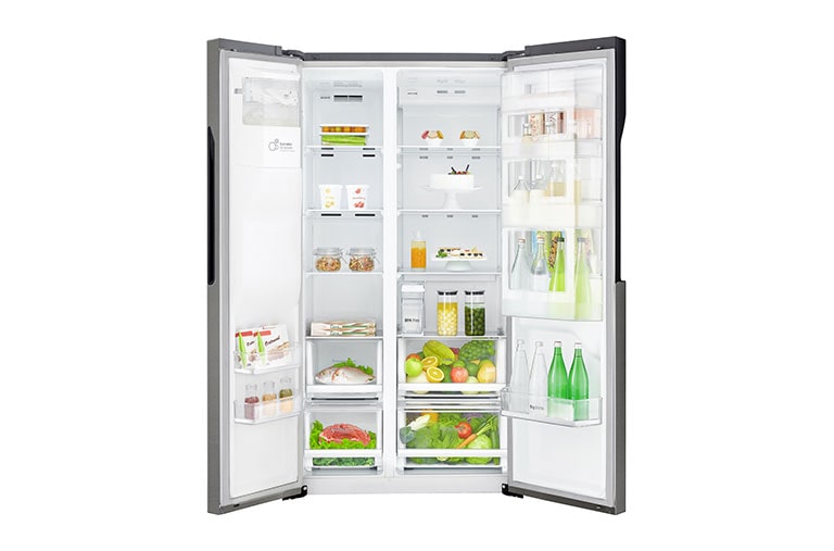 LG Door-in-Door™ | F | Hrubý objem 663 l | 419 kWh/rok | LG Lineárny invertorový kompresor | LG Total No Frost | Multi-Air Flow™ | Vonkajší LED displej, GSJ361DIDV, thumbnail 4