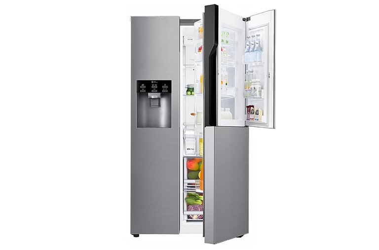 LG Door-in-Door™ | F | Hrubý objem 663 l | 419 kWh/rok | LG Lineárny invertorový kompresor | LG Total No Frost | Multi-Air Flow™ | Vonkajší LED displej, GSJ361DIDV, thumbnail 1