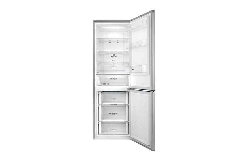 LG Hrubý objem 348 l | 259 kWh/rok | LG Lineárny invertorový kompresor | LG Total No Frost | Multi-Air Flow™ | NatureFRESH | Vonkajší LED displej | Smart Diagnosis™, GBB59PZMZS, thumbnail 2