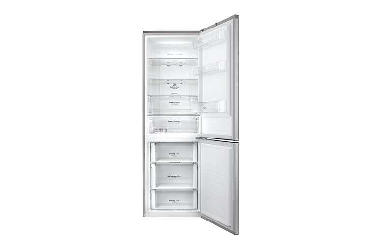 LG Hrubý objem 348 l | 259 kWh/rok | LG Lineárny invertorový kompresor | LG Total No Frost | Multi-Air Flow™ | NatureFRESH | Vonkajší LED displej | Smart Diagnosis™, GBB59PZMZS, thumbnail 2