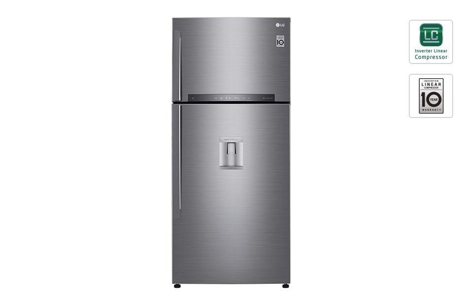 LG E | Hrubý objem 630 l | 330 kWh/rok | LG Lineárny invertorový kompresor | LG Total No Frost | Multi-Air Flow™ |Vonkajší LED displej | ThinQ™ + WiFi, GTF916PZPZD