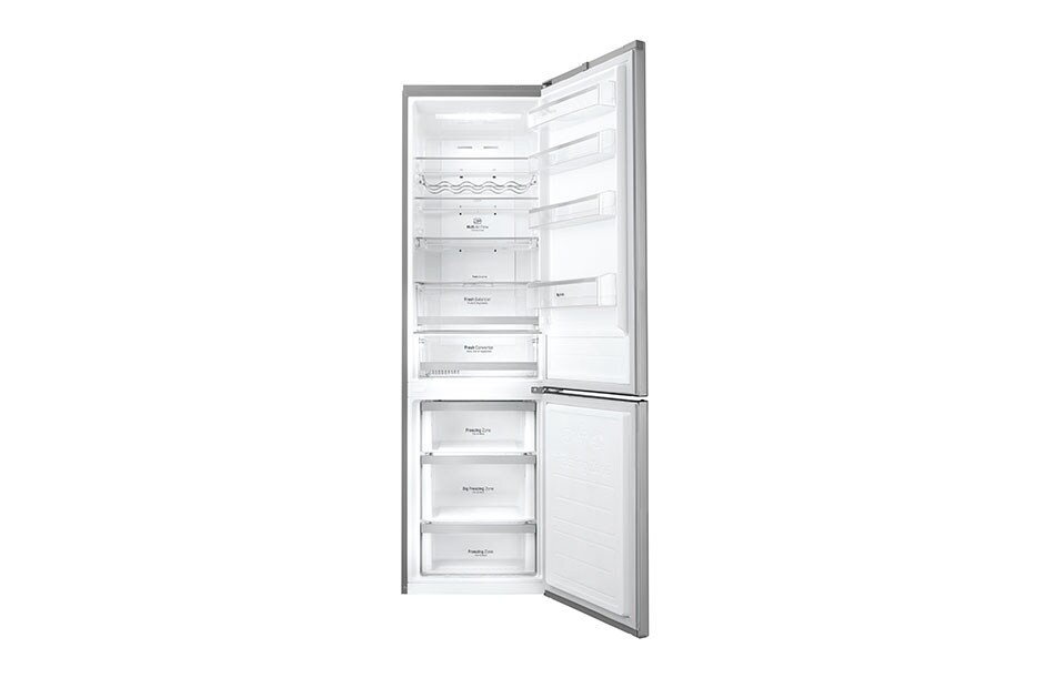 LG Hrubý objem 375 l | 266 kWh/rok | LG Lineárny invertorový kompresor | LG Total No Frost | Multi-Air Flow™ | NatureFRESH | Vonkajší LED displej | Smart Diagnosis™, GBB60PZFZS, thumbnail 3