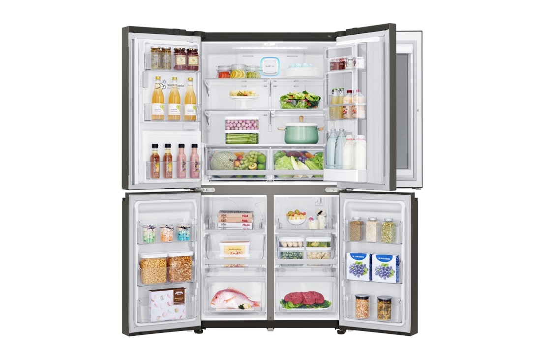 LG InstaView Door-in-Door™ | A+ | Hrubý objem 705 l | 470 kWh/rok | LG Lineárny invertorový kompresor | LG Total No Frost |Multi-Air Flow™ | Nápojový automat | Pure N Fresh™ | ThinQ™ + WiFi, GMX936SBHV, thumbnail 3