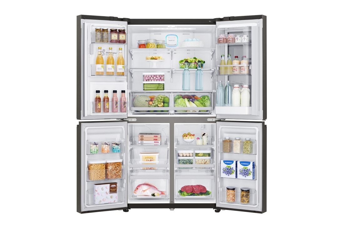 LG InstaView Door-in-Door™ | A+ | Hrubý objem 705 l | 470 kWh/rok | LG Lineárny invertorový kompresor | LG Total No Frost |Multi-Air Flow™ | Nápojový automat | Pure N Fresh™ | ThinQ™ + WiFi, GMX936SBHV, thumbnail 4