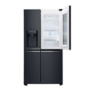 LG Americká chladnička | InstaView Door-in-Door™ | F (v rozsahu A až G) | Hrubý objem 675 l | 431 kWh/rok | LG Lineárny invertorový kompresor | LG Total No Frost | Multi-Air Flow™ | Nápojový automat | Pure N Fresh™ | ThinQ™ + WiFi, GSX960MTAZ, thumbnail 4