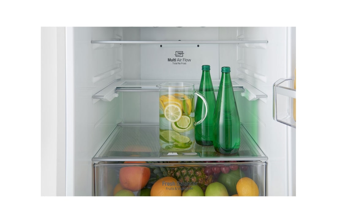 LG Hrubý objem 375 l | 178 kWh/rok | LG Lineárny invertorový kompresor | LG Total No Frost | Multi-Air Flow™ | NatureFRESH | Vonkajší LED displej | ThinQ™ + WiFi, GBB60SWFFS, thumbnail 14