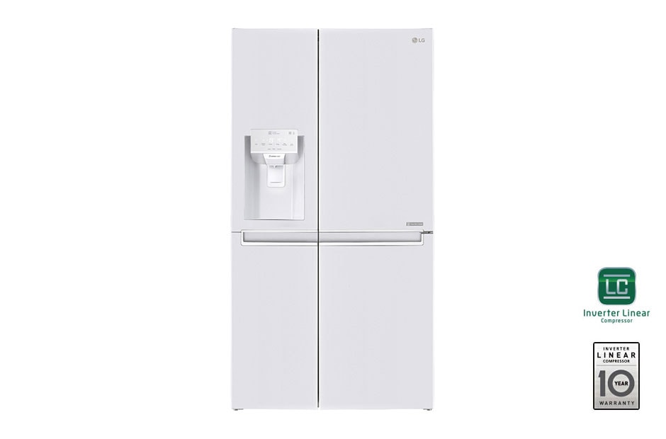 LG F | Hrubý objem 668 l | 376 kWh/rok | LG Lineárny invertorový kompresor | LG Total No Frost | Multi-Air Flow™ | Vonkajší LED displej | Nápojový automat | ThinQ™ + WiFi, GSL961SWUZ