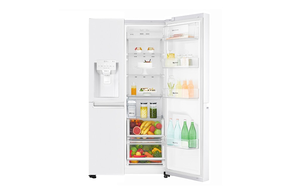 LG F | Hrubý objem 668 l | 376 kWh/rok | LG Lineárny invertorový kompresor | LG Total No Frost | Multi-Air Flow™ | Vonkajší LED displej | Nápojový automat | ThinQ™ + WiFi, GSL961SWUZ, thumbnail 9
