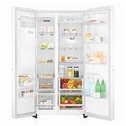LG F | Hrubý objem 668 l | 376 kWh/rok | LG Lineárny invertorový kompresor | LG Total No Frost | Multi-Air Flow™ | Vonkajší LED displej | Nápojový automat | ThinQ™ + WiFi, GSL961SWUZ, thumbnail 2