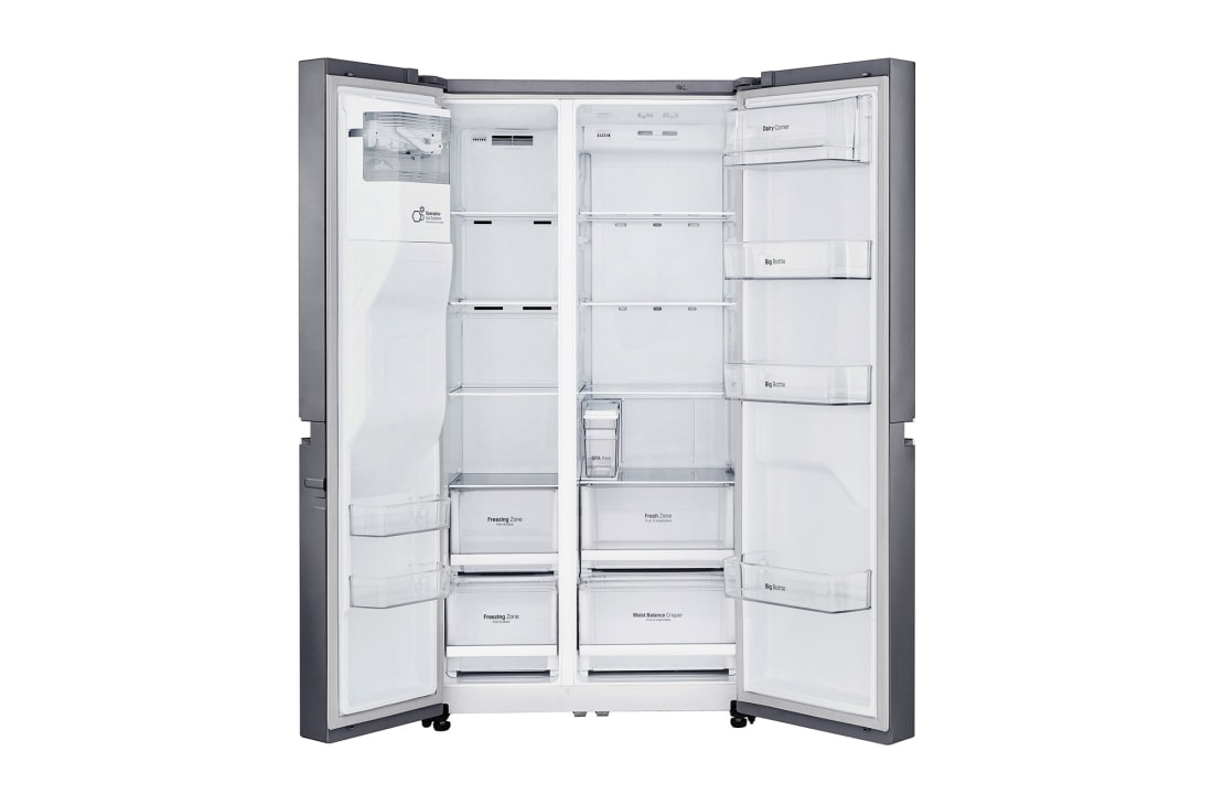 LG F | Hrubý objem 668 l | 376 kWh/rok | LG Lineárny invertorový kompresor | LG Total No Frost | Multi-Air Flow™ | Vonkajší LED displej | Nápojový automat | ThinQ™ + WiFi, GSL471ICEZ, thumbnail 3