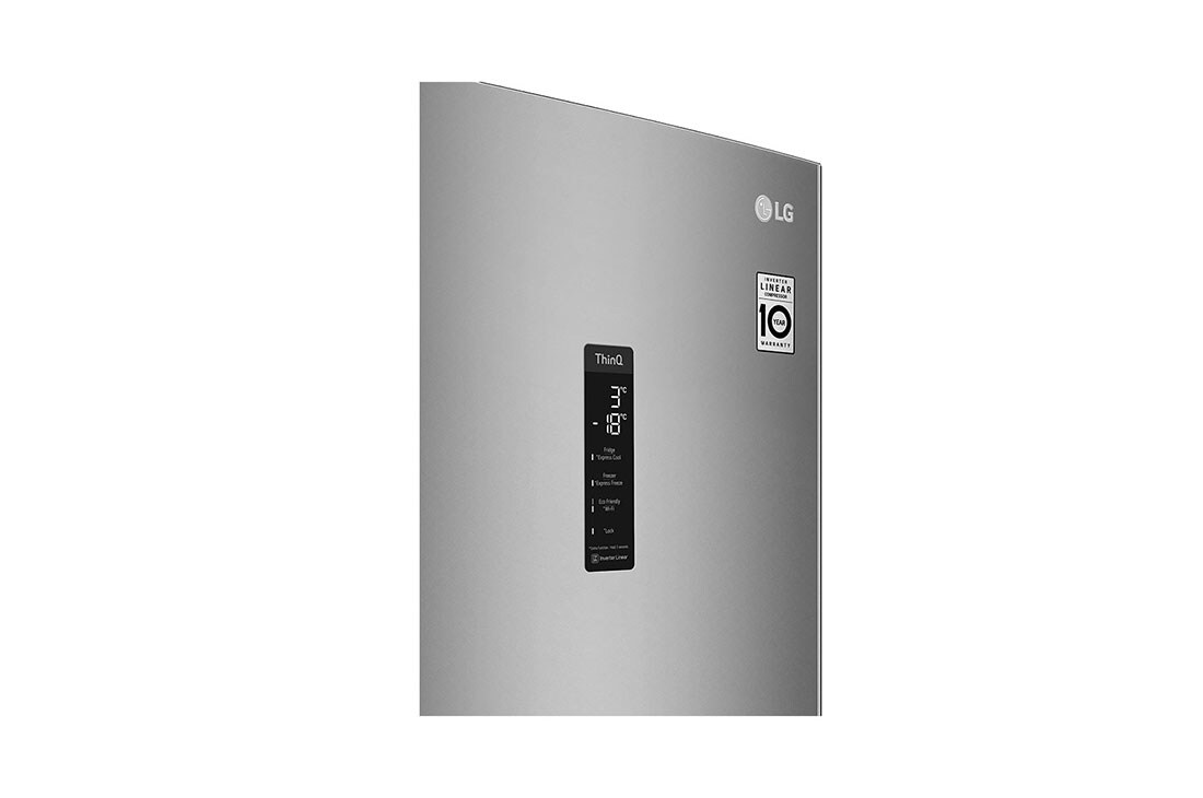 LG D | Hrubý objem 419 l | 193 kWh/rok | LG Lineárny invertorový kompresor | LG Total No Frost | DoorCooling+™ | Vonkajší LED displej | ThinQ™ + WiFi, GBB72SADFN, thumbnail 10