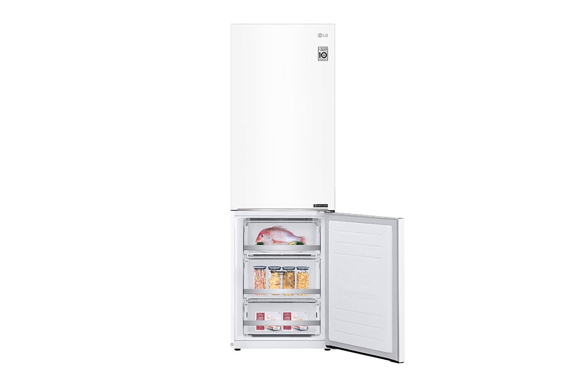 LG E | Hrubý objem 374 l | 273 kWh/rok | LG Lineárny invertorový kompresor | LG Total No Frost | DoorCooling+™ | Vnútorný LED displej | Smart Diagnosis™, GBB71SWEZN, thumbnail 9