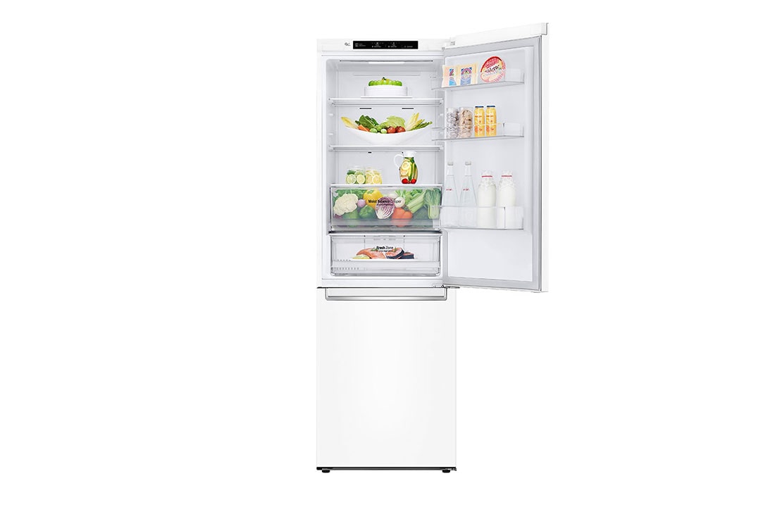 LG E | Hrubý objem 374 l | 255 kWh/rok | LG Lineárny invertorový kompresor | LG Total No Frost | DoorCooling+™ | Vnútorný LED displej | Smart Diagnosis™, GBB61SWJZN, thumbnail 13