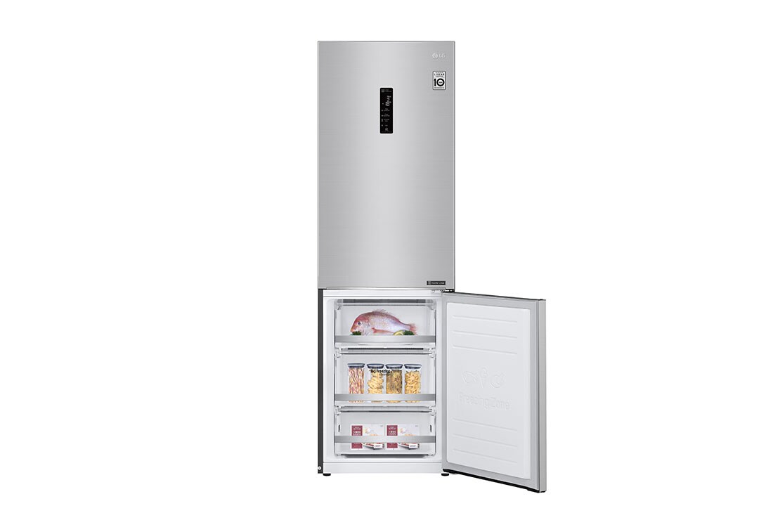 LG E | Hrubý objem 374 l | 273 kWh/rok | LG Lineárny invertorový kompresor | LG Total No Frost | DoorCooling+™ | Vonkajší LED displej | ThinQ™ + WiFi, GBB71NSDZN, thumbnail 5