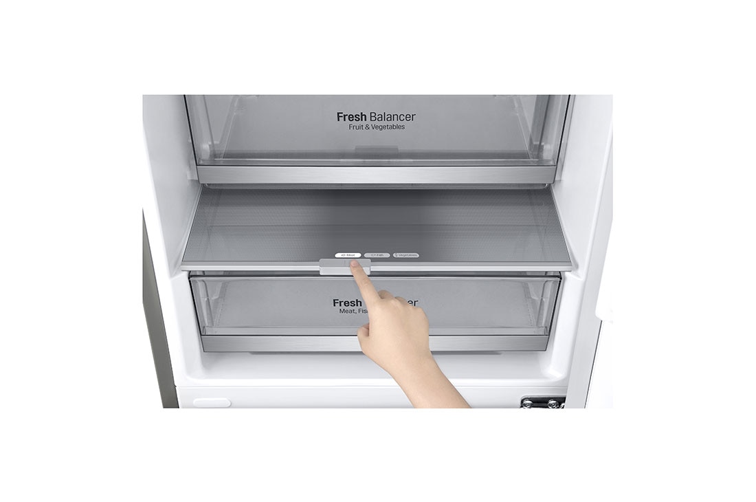 LG E | Hrubý objem 374 l | 273 kWh/rok | LG Lineárny invertorový kompresor | LG Total No Frost | DoorCooling+™ | Vonkajší LED displej | ThinQ™ + WiFi, GBB71NSDZN, thumbnail 11