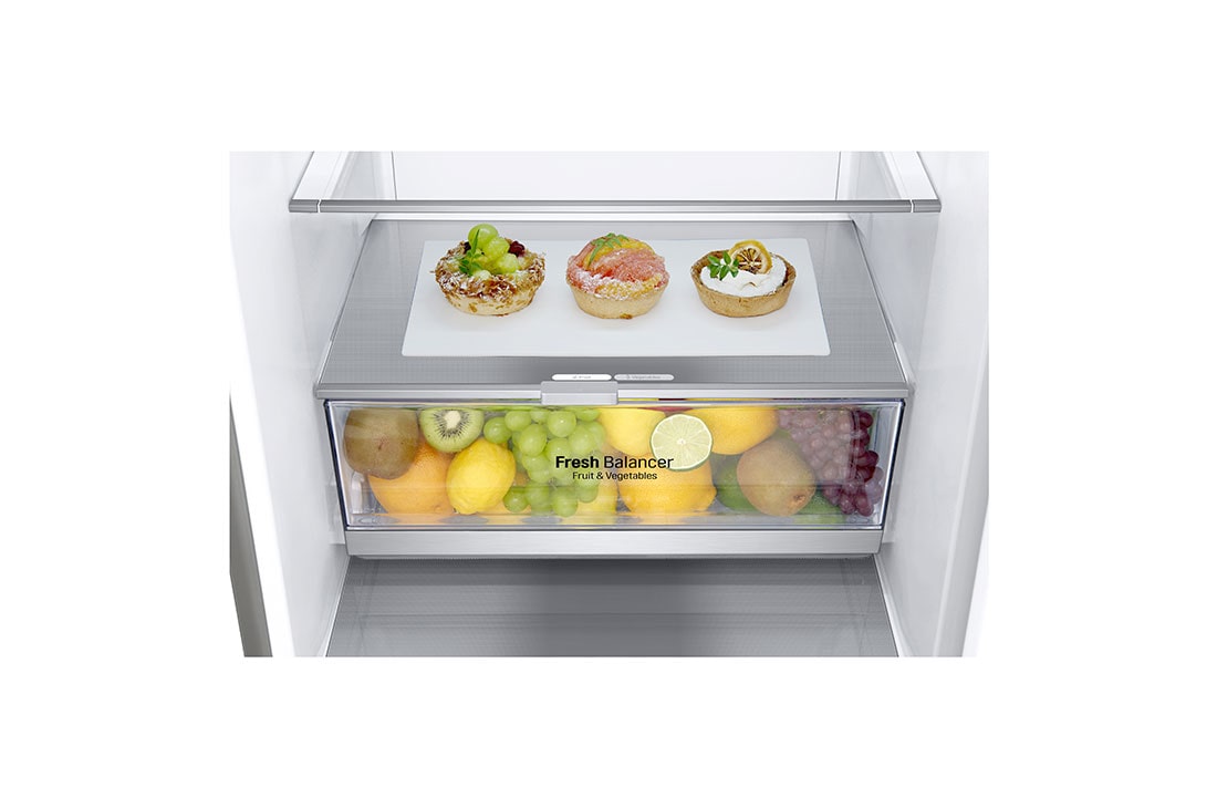 LG E | Hrubý objem 374 l | 273 kWh/rok | LG Lineárny invertorový kompresor | LG Total No Frost | DoorCooling+™ | Vonkajší LED displej | ThinQ™ + WiFi, GBB71NSDZN, thumbnail 12